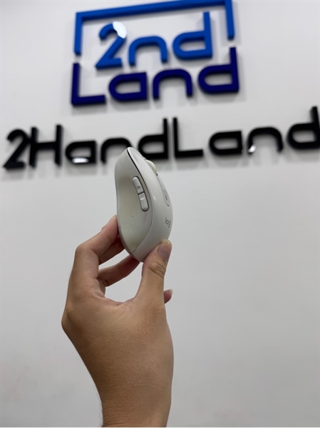 Chuột Logitech M650 - 2 mode : bluetooth , receiver - Màu trắng - Ngoại hình 95% - Ố , bung da cao su , con lăn cứng - Kèm receiver 1