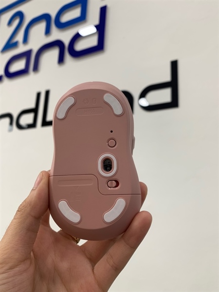 Chuột Logitech M650 - 2 mode receiver + bluetooth - Màu hồng - Ngoại hình: 98% - Body 2