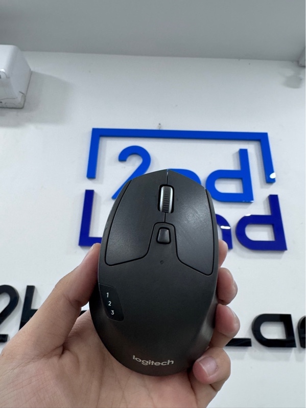 Chuột Logitech M720 - 2 mode receiver + bluetooth - Màu đen - Ngoại hình 96% - body trầy xước nhiều, cao su mặt trên mòn, đáy mòn - Body
