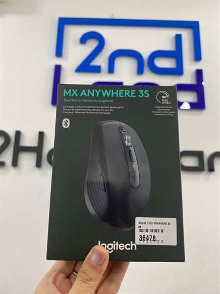 Chuột Logitech MX Anywhere 3S - 1 mode bluetooth - Màu xám - Ngoại hình 97% - Feet mòn mặt dưới trầy nhiều - Kèm Box