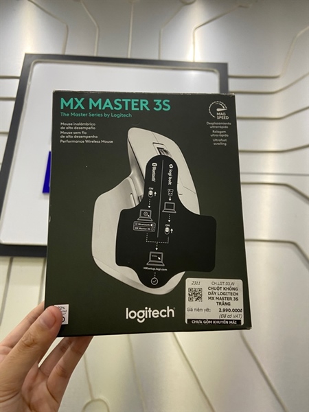 Chuột Logitech MX Master 3S - 3 Mode - Màu trắng - Ngoại hình: 98% - FullBox