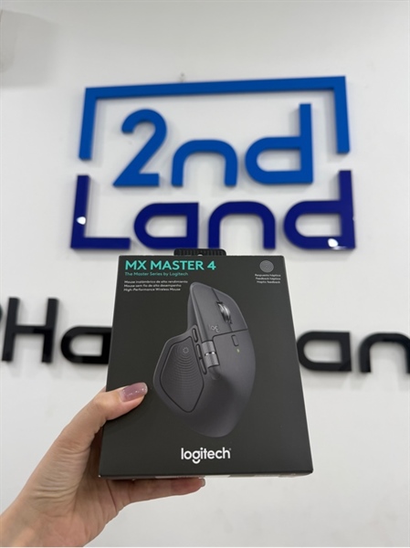 Chuột Logitech MX master 4 - Màu xám - Ngoại hình 98% - Feet mòn - Kèm box , receiver