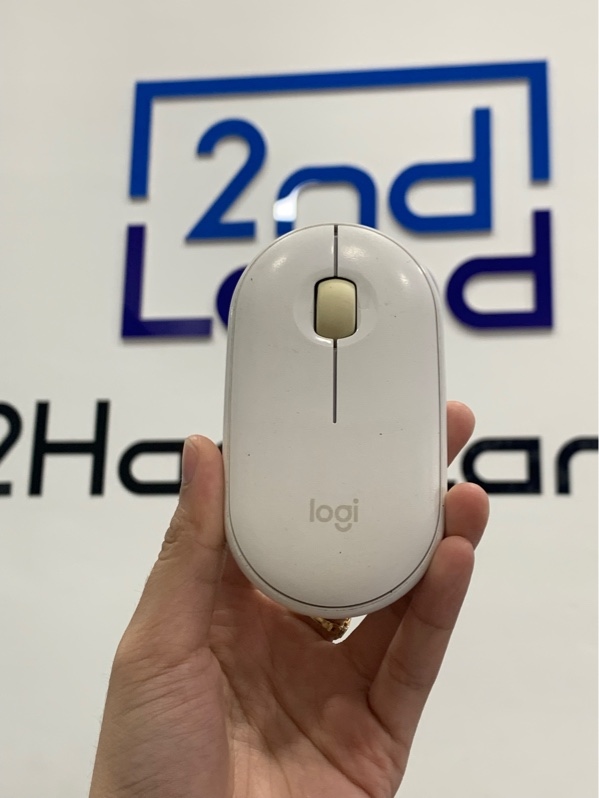 Chuột Logitech pebble m350 - 2 mod reciver+ bluetooth - Màu trắng - Ngoại hình: 96% - Body