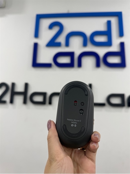 Chuột Logitech Pebble Mouse 2 M350S - 1 mode bluetooth - Màu xám đen - Ngoại hình 98% - Body 2