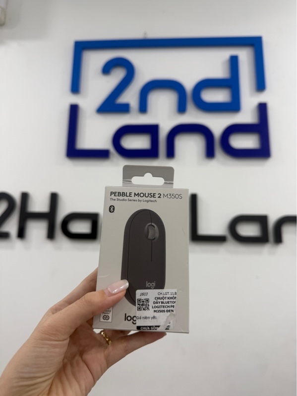 Chuột Logitech Pebble mouse 2 M350S - 1 mode: bluetooth - Màu xám - Ngoại hình 98% - Kèm Box - còn BH CellphoneS đến 15/03/2027