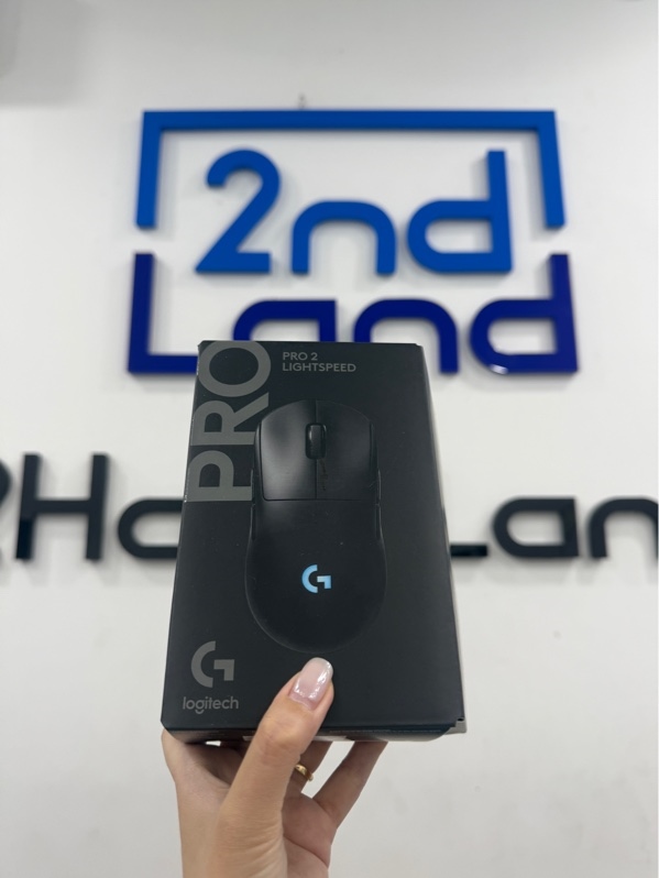 Chuột Logitech pro 2 lightspeed - Màu đen - Ngoại hình 97% - Feet mòn - FullBox
