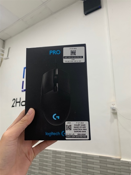 Chuột Logitech Pro Gaming dây - Màu đen - New openbox - Fullbox 3
