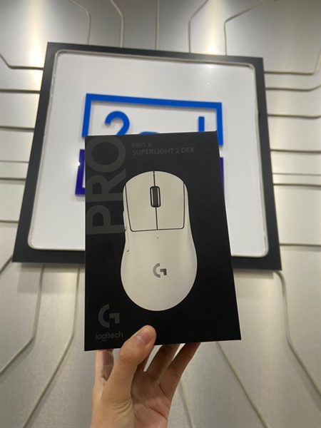 Chuột Logitech Pro X Superlight 2 Dex - Màu trắng - Ngoại hình: 97% - Kèm dây dongle + Receiver lỗi