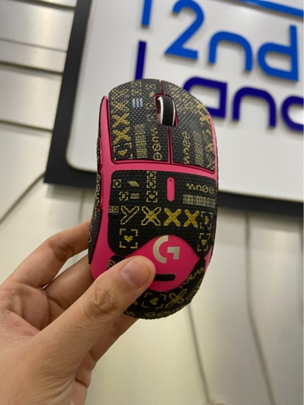 Chuột Logitech Pro x Superlight - 2 mode - Màu hồng - Ngoại hình: 97% - Dán Skin - FullBox