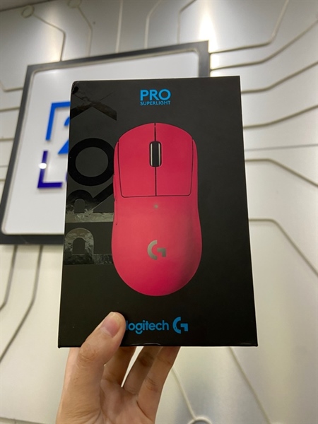 Chuột Logitech Pro X Superlight - Màu hồng - Ngoại hình: 98% - Đã thay feet - FullBox