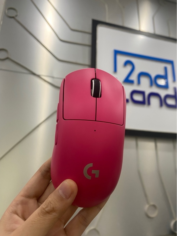 Chuột Logitech Superlight 2 - 2 mode dây + reciever - Màu hồng - Ngoại hình: 98% - Kèm dây, reciever, dongle