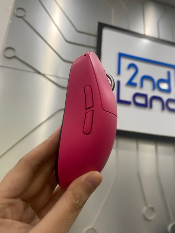 Chuột Logitech Superlight 2 - 2 mode dây + reciever - Màu hồng - Ngoại hình: 98% - Kèm dây, reciever, dongle