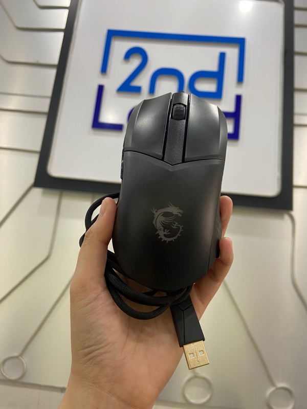 Chuột MSI Clutch GM41 Lightweight V2 - Màu đen - Ngoại hình: 98% - Không có feet - Body