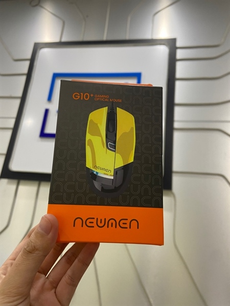 Chuột Newmen G10 + Gaming - Màu vàng đen - Ngoại hình: 98% - Kèm Box