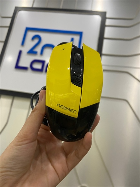 Chuột Newmen G10 + Gaming - Màu vàng đen - Ngoại hình: 98% - Kèm Box 1