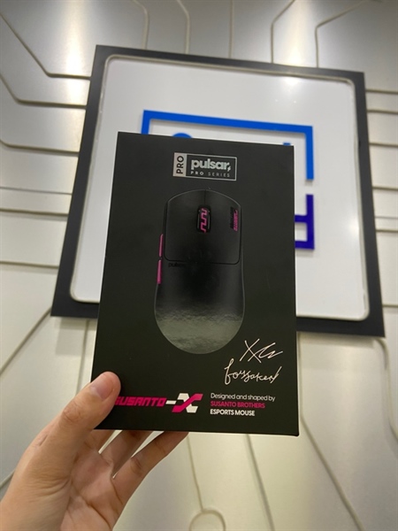 Chuột Pulsar Pro Series Susanto-X - Màu đen hồng - Ngoại hình: 98% - FullBox + dongle 8K
