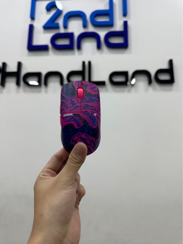 Chuột Pulsar X2 CrazyLight 8K - 2 mode: dây và dongle - Màu xanh hồng - Ngoại hình 97% - Fullbox