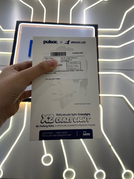 Chuột Pulsar X2 CrazyLight Bruce Lee 85th Anniversaryn Edition - Màu trắng - Ngoại hình: 98% - FullBox 3