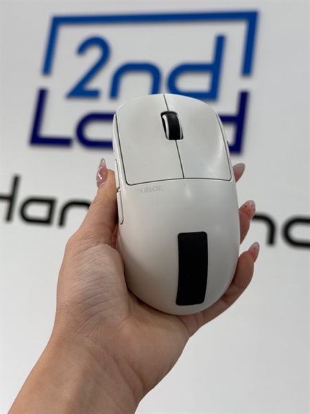 Chuột Pulsar XH2 SZ2 - Trắng - 98% - dây ố vàng - đã thay feet thủy tinh, Fullbox + dongle 4 3