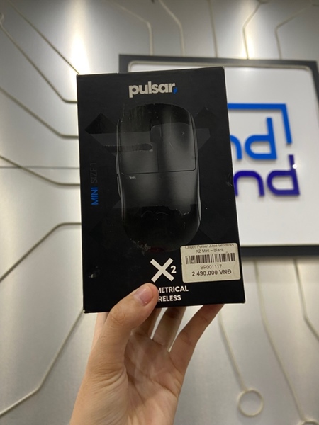 Chuột Pulsar Xlite Wireless X2 mini Black - Size 1 - Màu đen - Ngoại hình: 97% - Chuột trái phai màu, mất dây - FullBox