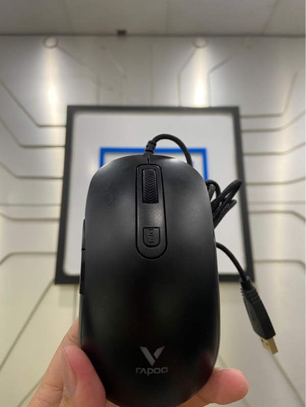 Chuột Rapoo V16 RGB - 1 mode dây kết nối - Màu đen - Ngoại hình: 97.5% - Body