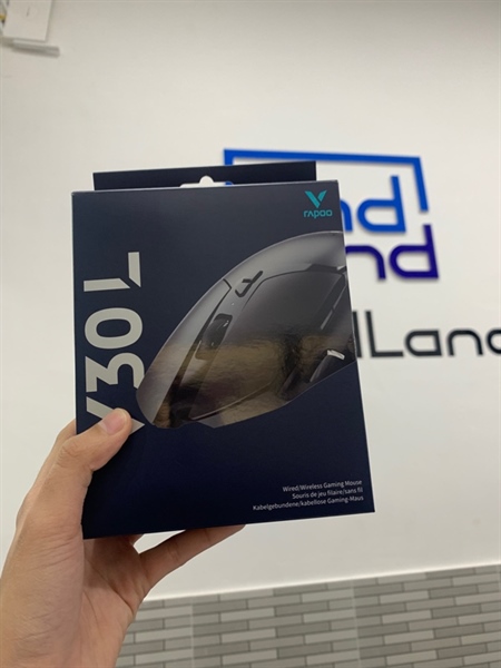 Chuột Rapoo V30L - 2 mode dây + reciver - Màu đen - Ngoại hình: 98% - Fullbox 4