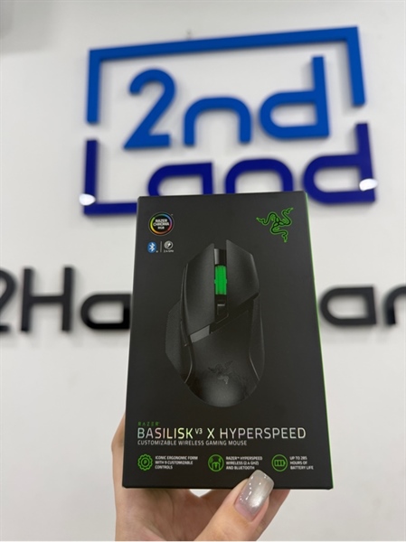 Chuột Razer Basilisk V3 X HyperSpeed - Màu đen - Ngoại hình 98% - FullBox