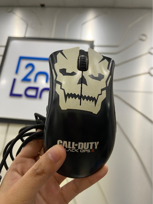 Chuột Razer DeathAdder Chroma Call of Duty®: Black Ops III Edition - 1 mode dây - Màu đen - Ngoại hình: 97% - Đầu USB sét, phai màu, dơ - Body