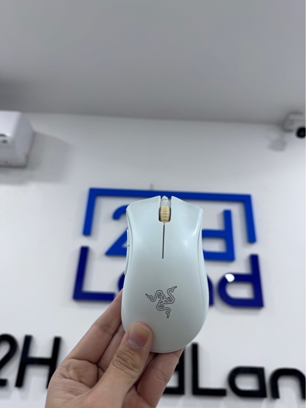 Chuột Razer Deathadder Essential - 1 mode dây - Màu trắng - Ngoại hình 97% - Ố vàng - Body
