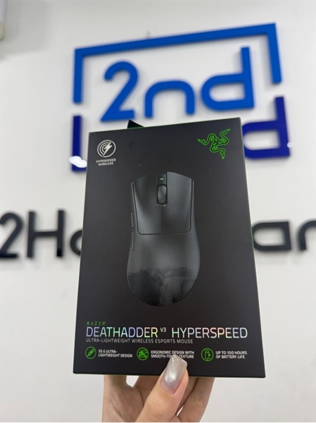 Chuột Razer Deathadder V3 Hyperspeed - Màu đen - Ngoại hình 98% - FullBox