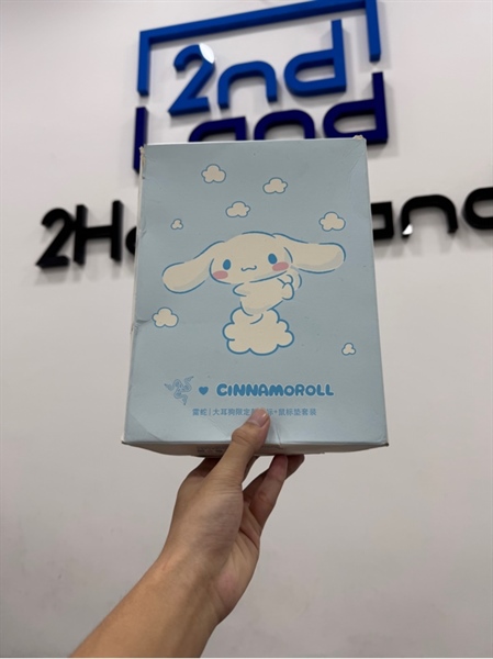 Chuột Razer x Sanrio Cinnamoroll DeathAdder Essential - 1 mode: dây - Màu trắng xanh - Ngoại hình 97% - Box 3
