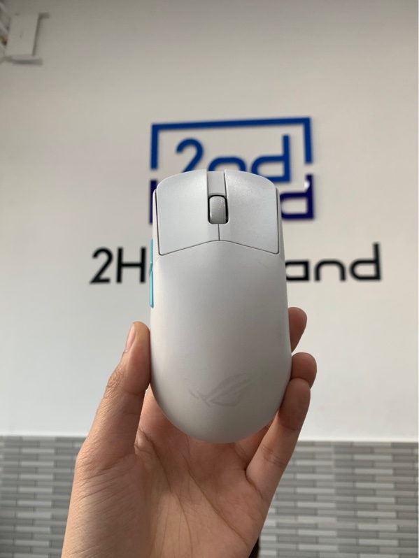 Chuột Rog Harpe Ace Aim Lab Edition Wireless Gaming - 3 mod - Màu trắng - Ngoại hình: 98% - Fullbox