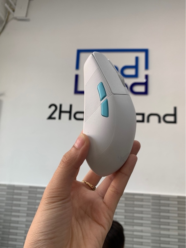 Chuột Rog Harpe Ace Aim Lab Edition Wireless Gaming - 3 mod - Màu trắng - Ngoại hình: 98% - Fullbox