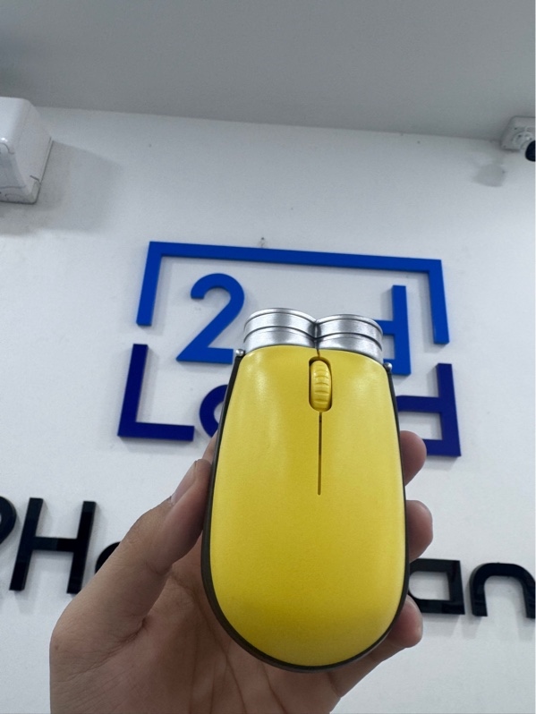 Chuột Royche Minions - 2 mode Bluetooth với receiver - Màu vàng - Ngoại hình 98% - kèm hộp nhựa