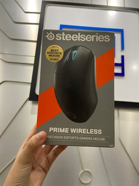 Chuột Steel Series Prime Wireless - Màu đen - Ngoại hình: 97% - Mất dongle - Kèm Box + Receiver 3