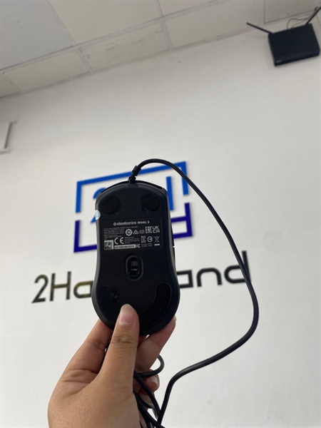 Chuột Steelseries rival 3 - Màu đen - Ngoại hình 97% - Một mode dây - Tróc feet - Body 2