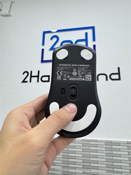 Chuột SteelSeries Rival 3 Wireless - 2 mode 2.4g + bluetooth - Màu đen - Ngoại hình 98% - Body 2