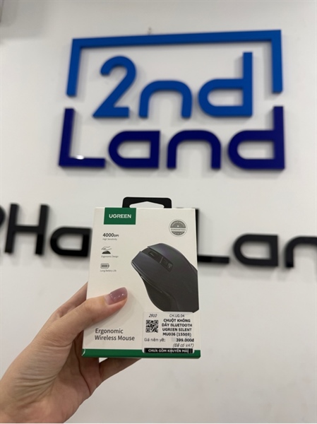 Chuột Ugreen MU006 - 2 mode: Bluetooth, receiver - Màu xám - Ngoại hình 97% - feet trầy nhiều - Kèm Box , receiver