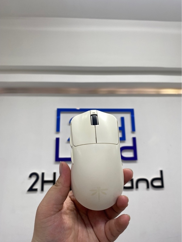 Chuột VGN dragonfly F1 pro max - 3 mode dây-dongle-reciever - Màu trắng - Ngoại hình 98% - Fullbox