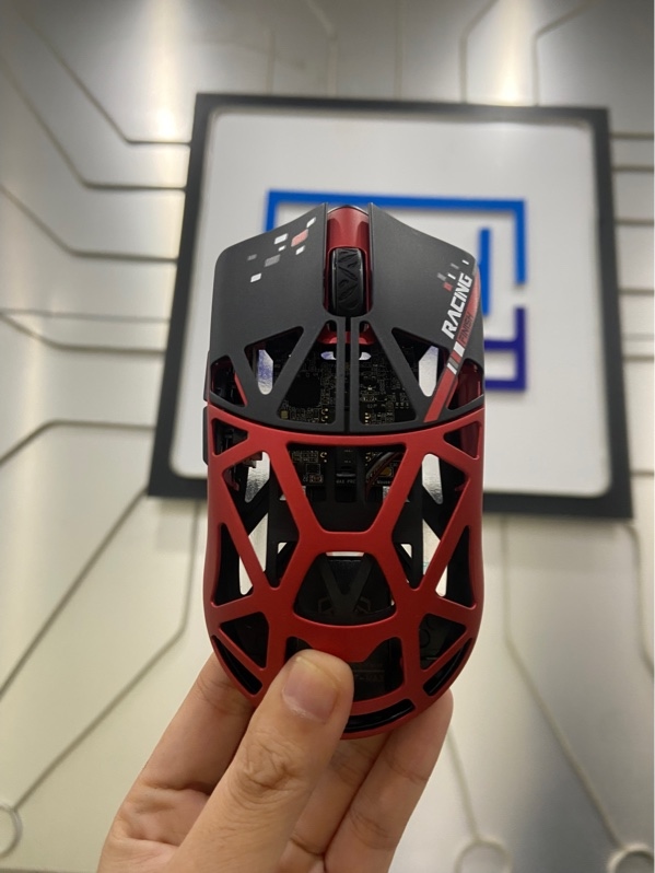 Chuột WLMouse Beast X Max - 2 Mode Kết Nối( Dây, 2.4Hz) - Màu đỏ đen - OpenBox