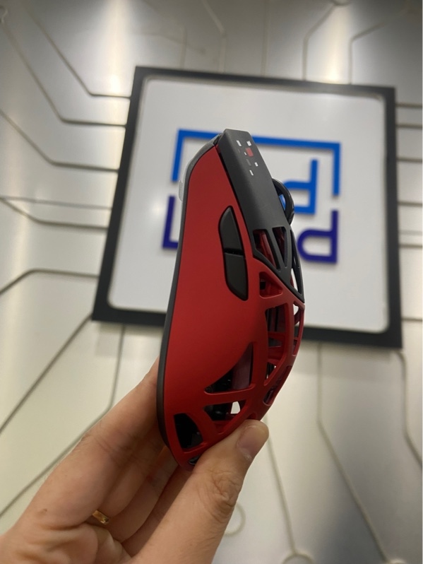 Chuột WLMouse Beast X Max - 2 Mode Kết Nối( Dây, 2.4Hz) - Màu đỏ đen - OpenBox