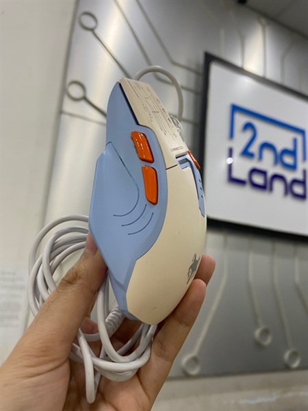 Chuột Xunfox H6 - 1 Mode - Màu xanh trắng - Ngoại hình: 97% - Body ố + trầy nhẹ - Body 1