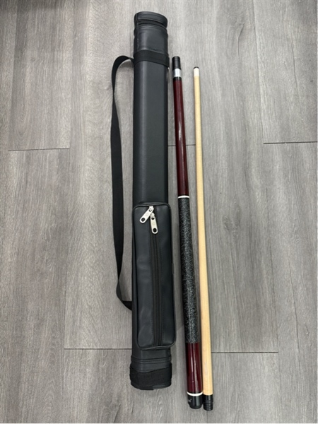 Cơ Bi-a Mit Cues BK - Màu nâu - Ngoại hình 97% - Chuôi trầy , cấn , tẩy mòn - Kèm túi