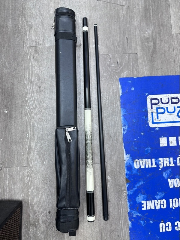 Cơ bida Allin Crazy Composite - Màu đen trắng - Ngoại hình 98% - Kèm túi