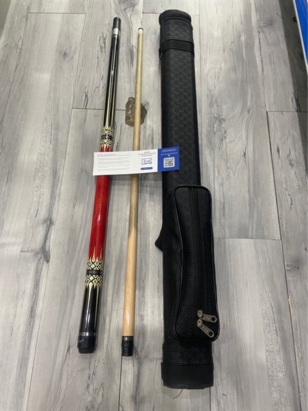 Cơ bida Cue ELF - Màu đỏ trắng - Ngoại hình: 98% - Kèm túi
