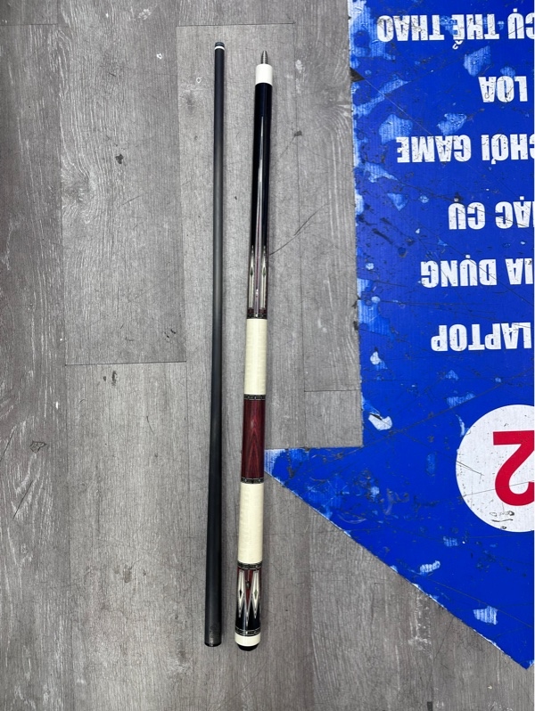 Cơ bida Dufferin D-SE51 Special Edition Pool Cue - Ngọn Rhino Full Carbon - Màu nâu đỏ đen - Ngoại hình 97,5% - Body