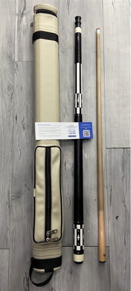 Cơ Bida Dufferin Selinger A7 - Màu trắng Đen - Ngoại hình: 97% - Ngọn cong nhẹ , thân ngọn ố - Kèm túi