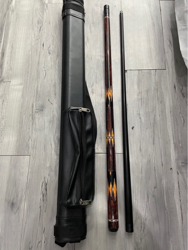 Cơ bida Evo MEG-Ember Fang - Màu nâu - Ngoại hình: 97.5% - Ngọn nhảy nhẹ - Kèm túi + ngọn