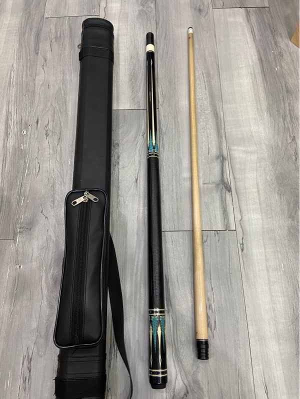 Cơ Bida Mit Cues BK BF-25 - Màu đen - Ngoại hình: 97% - Ngọn mộc, xước nhẹ - Kèm túi