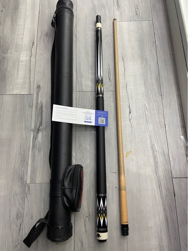 Cơ Bida Rhino - Ngọn Hyber Hybrid - Màu đen - Ngoại hình: 97% - Nhảy ngọn nhẹ - Kèm túi